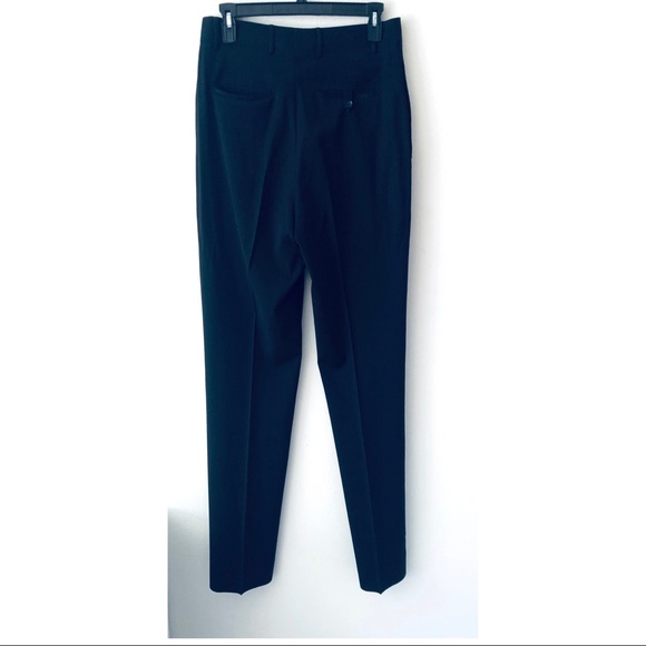 BANANA REPUBLIC MEN’S BLACK SLIM SOLID ITALIAN WOOL SUIT PANTS.SIZE 34-32 - Picture 2 of 14